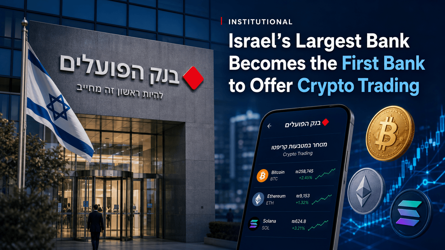 institutional-israel-largest-bank-first-offer-crypto-trading