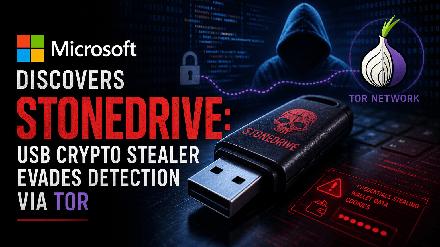 microsoft-discovers-stonedrive-usb-crypto-stealer-evades-detection-via-tor